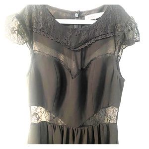 Black Lace Cocktail Dress Size 0